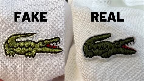 lacoste fake vs real shoes|lacoste polo counterfeit vs real.